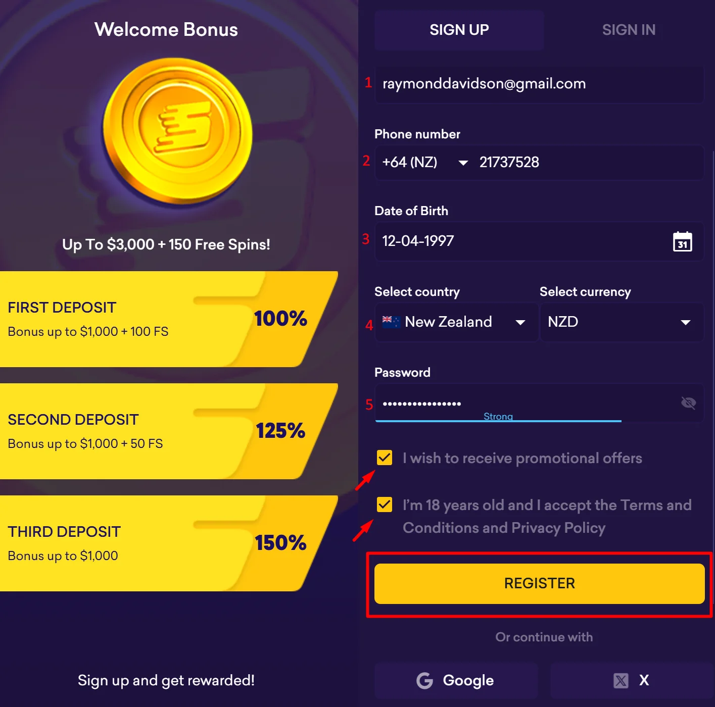Spinbit registration process